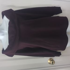 Victoria Sport Off the Shoulder Cowl Neck Sweater Size S